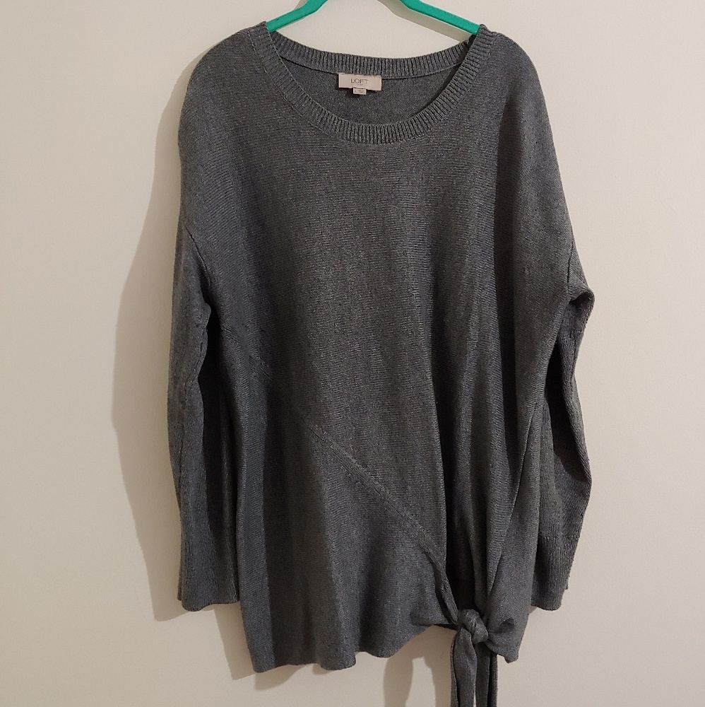 Asymmetrical tunic sweater